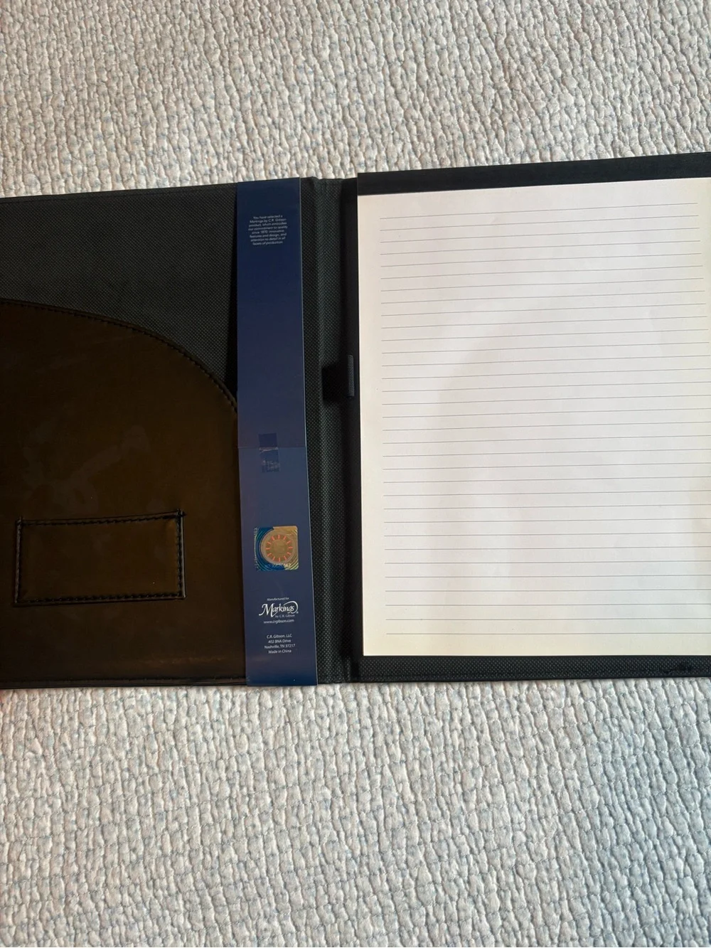 Tennessee Volunteers Black Logo Padfolio Markings by C.R Gibson